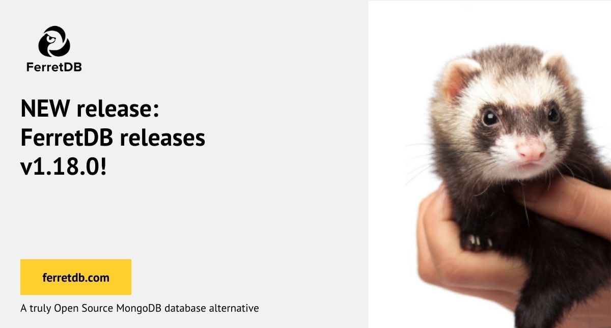 FerretDB releases v1.18.0