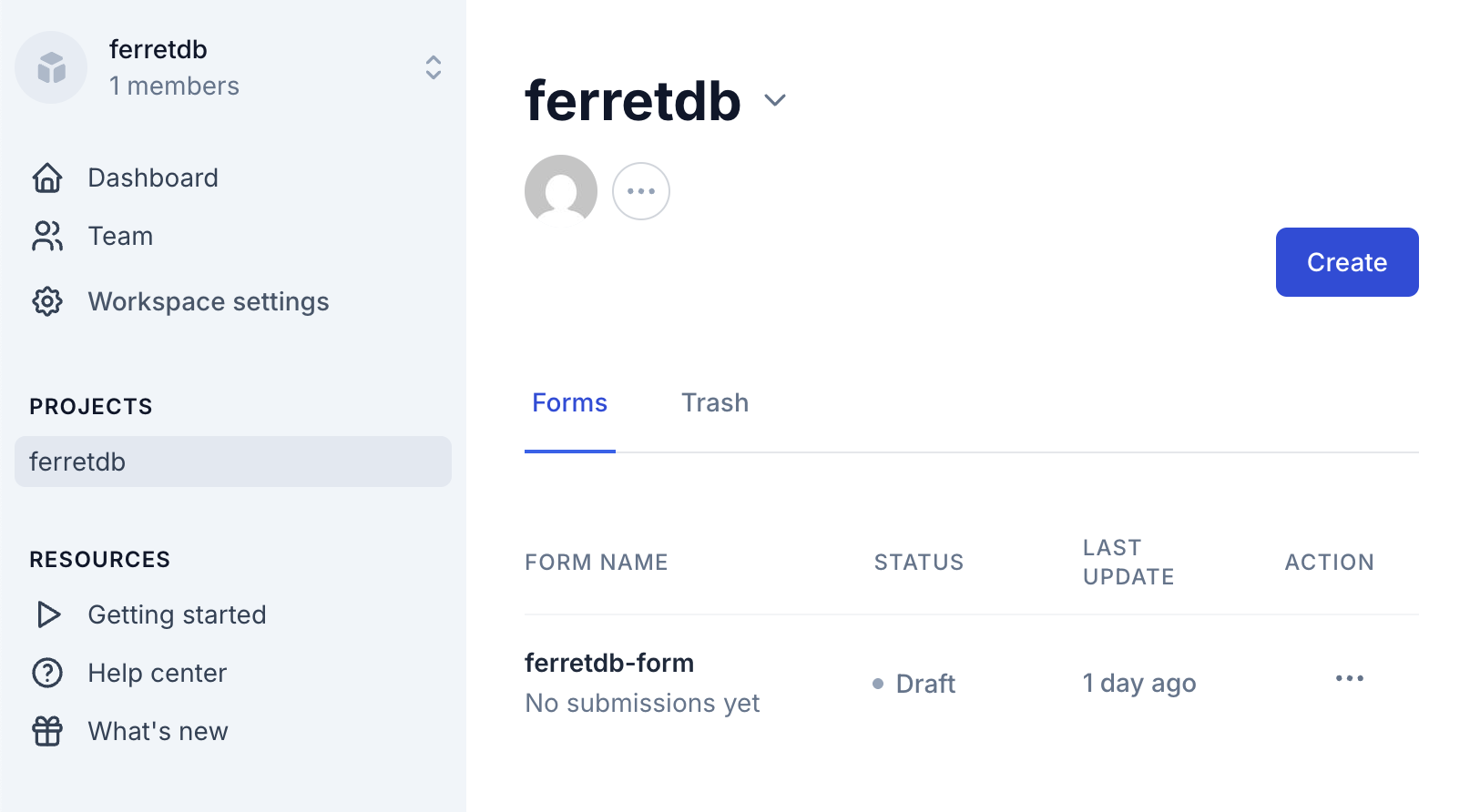 HeyForm Form Dashboard